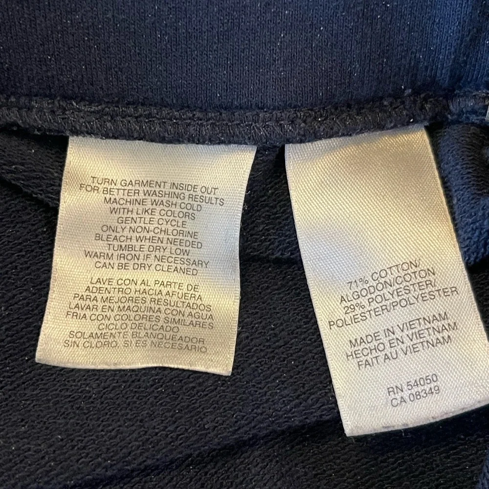 JONES NEW YORK - Navy Blue Drawstring sweat pants - Picture 4 of 4